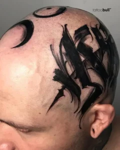the scalp tattoo